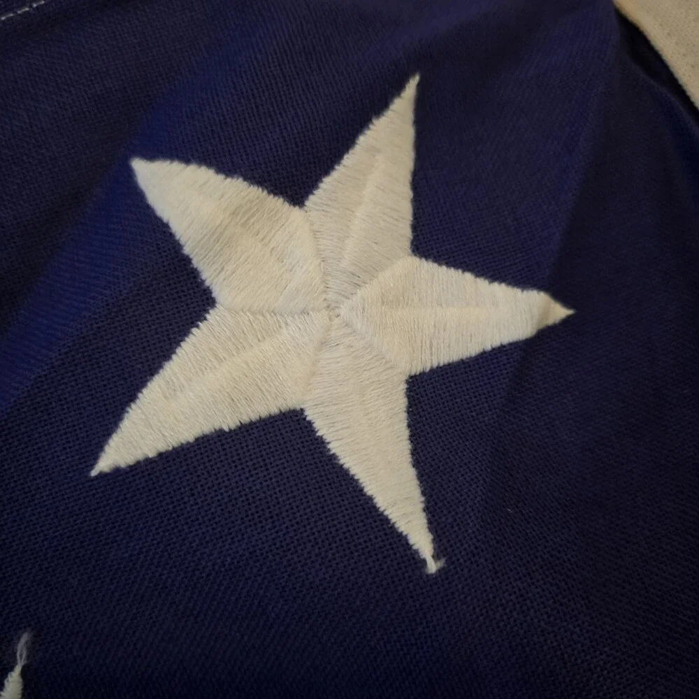 Vintage 50 Star United States  America Tall Flag 5x9.5 Cotton  Excellent Patriot